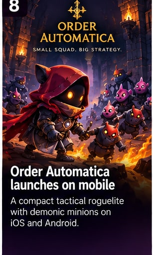 Order Automatica brings compact tactical roguelite battles to phones