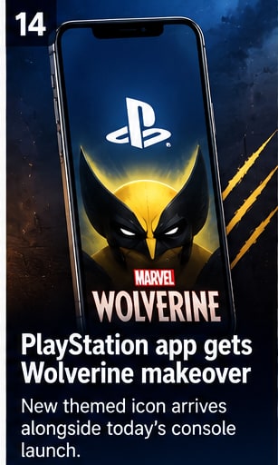 PlayStation mobile app gets temporary Wolverine makeover