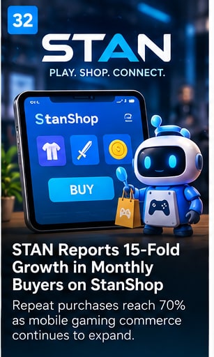 STAN Reports 15-Fold Growth in Monthly Buyers on StanShop