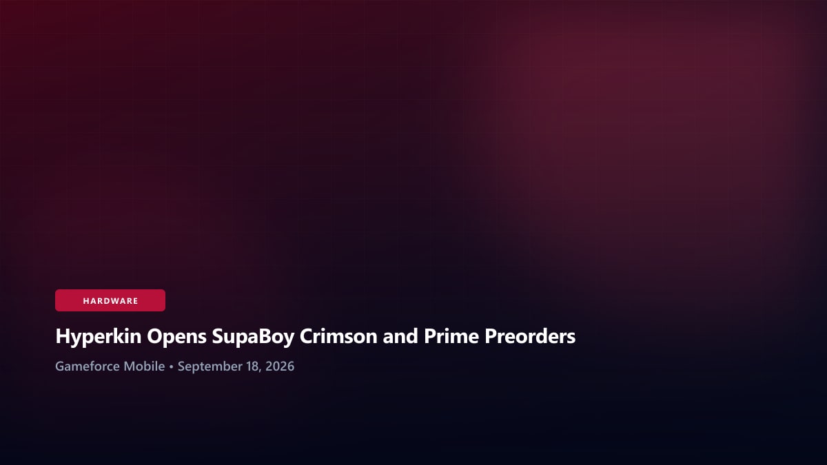 Hyperkin Opens SupaBoy Crimson and Prime Preorders