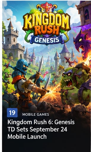 Kingdom Rush 6: Genesis TD Sets September 24 Mobile Launch