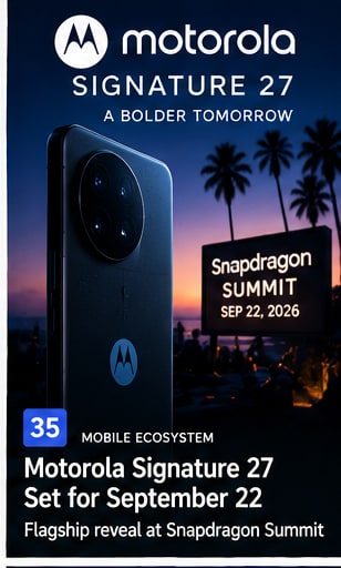 Motorola Signature 27 Set for September 22 Snapdragon Summit Reveal
