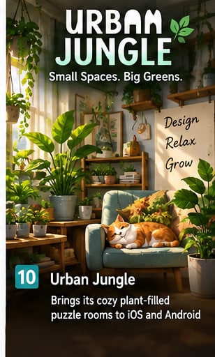 Urban Jungle Brings Its Cozy Plant-Filled Puzzle Rooms to iOS and Android