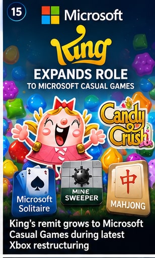 King's remit grows to Microsoft Casual Games during latest Xbox restructuring