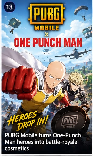 PUBG Mobile turns One-Punch Man heroes into battle-royale cosmetics