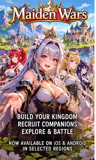 Maiden Wars launches on mobile with kingdoms, companions and a suspiciously elaborate maid café