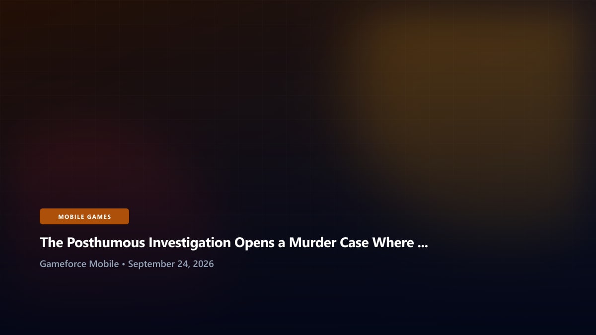 The Posthumous Investigation Opens a Murder Case Where the Dead Client Gets the Last Word