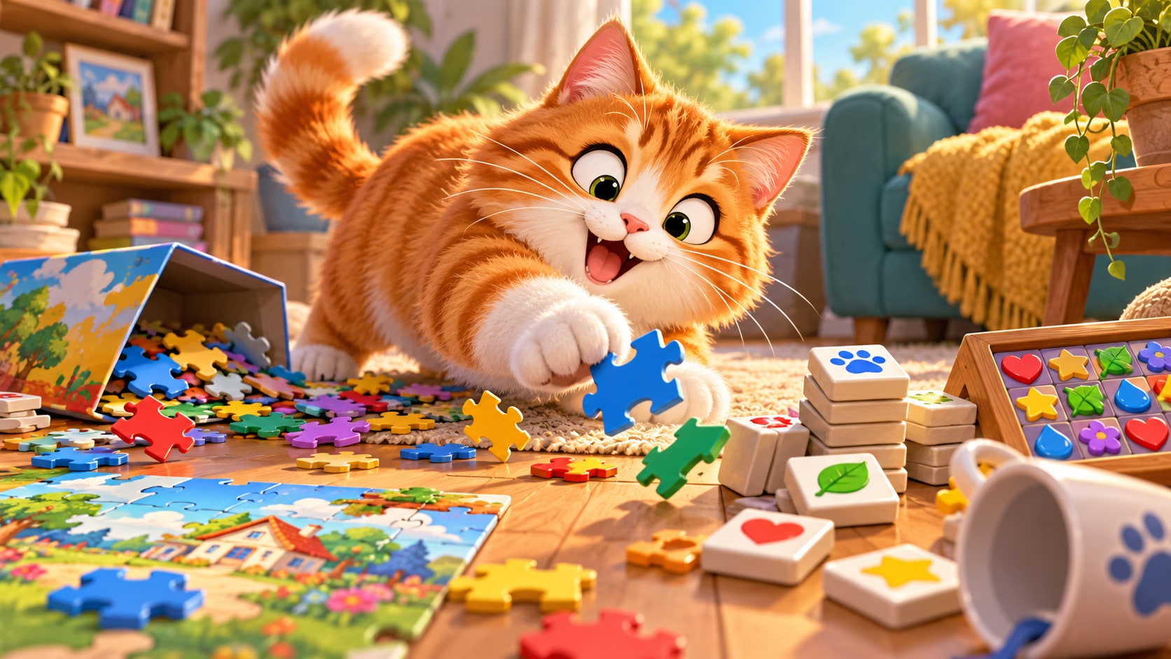 Simon's Cat World Turns the Famous Cartoon Feline Into a Puzzle Collection
