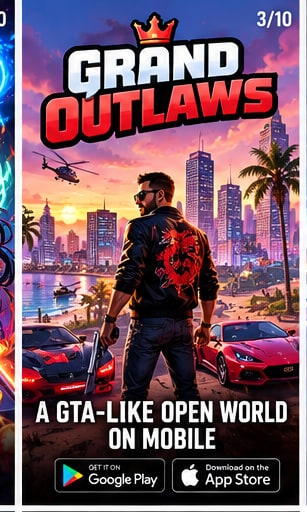 Grand Outlaws Launches a GTA-Like Mobile Crime Sandbox on Android and iOS