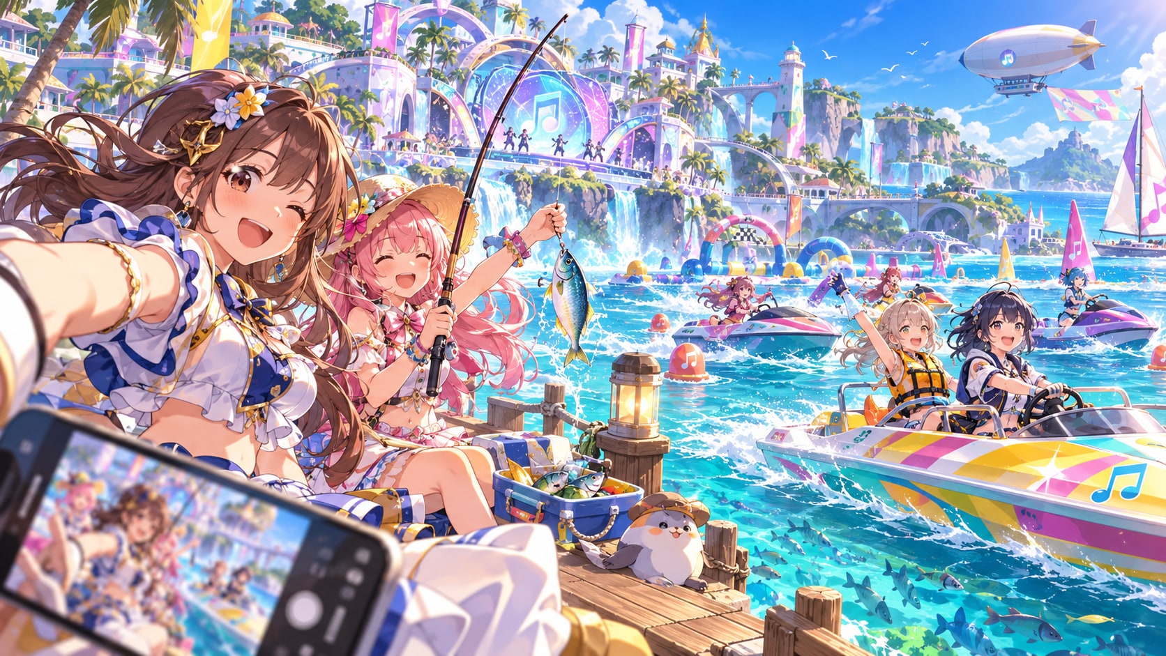hololive Dreams Goes Fishing in Its First Major Mobile Update