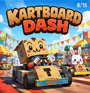 Kartboard Dash Turns Cardboard Boxes Into a Mobile Racing Championship