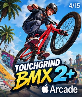 Touchgrind BMX 2+ Pedals Onto Apple Arcade With Its Two-Finger Stunt System