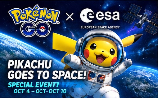 Pokémon GO Sends Pikachu Into Space With the European Space Agency