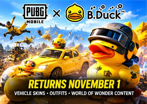 PUBG Mobile and B.Duck Prepare Another Extremely Yellow November