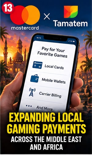Mastercard and Tamatem Expand Local Gaming Payments Across the Middle East and Africa