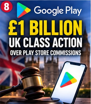 Google Faces £1 Billion UK Class Action Over Play Store Commissions