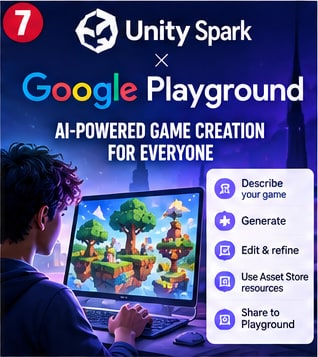Unity Spark Expands AI Game Creation With Google Playground Integration