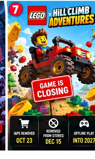 Lego Hill Climb Adventures Is Closing as Fingersoft Ends Development Without Layoffs