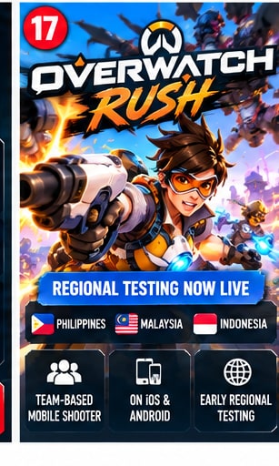 Overwatch Rush Enters Southeast Asian Testing as Blizzard Explores a Dedicated Mobile Shooter