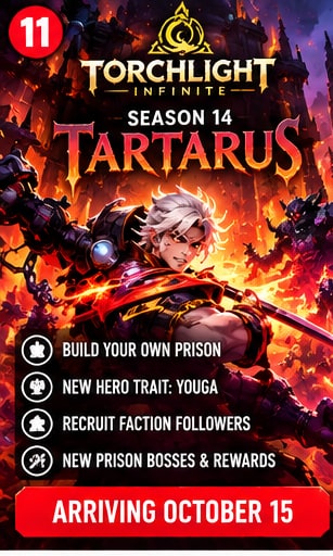 Torchlight Infinite Season 14 Tartarus Introduces a Prison You Build Before Fighting Its Inmates