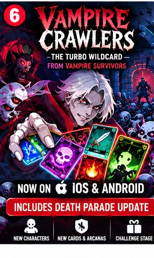Vampire Crawlers Officially Arrives on Mobile Alongside Death Parade Content Update