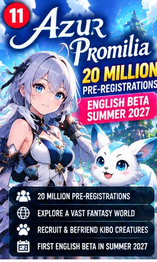 Azur Promilia Reaches 20 Million Pre-Registrations and Plans First English Beta for Summer 2027