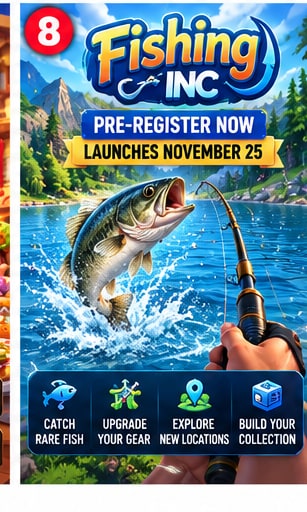 Fishing Inc Opens Pre-Registration Ahead of November 25 Launch With Relaxed Incremental Fishing