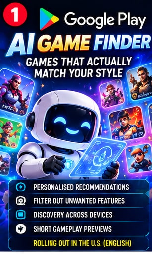 Google Play Introduces AI Game Finder That Learns Your Gaming Habits Instead of Recommending More of the Same