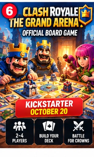 Supercell Turns Clash Royale Into a Physical Board Game With Kickstarter Launching October 20